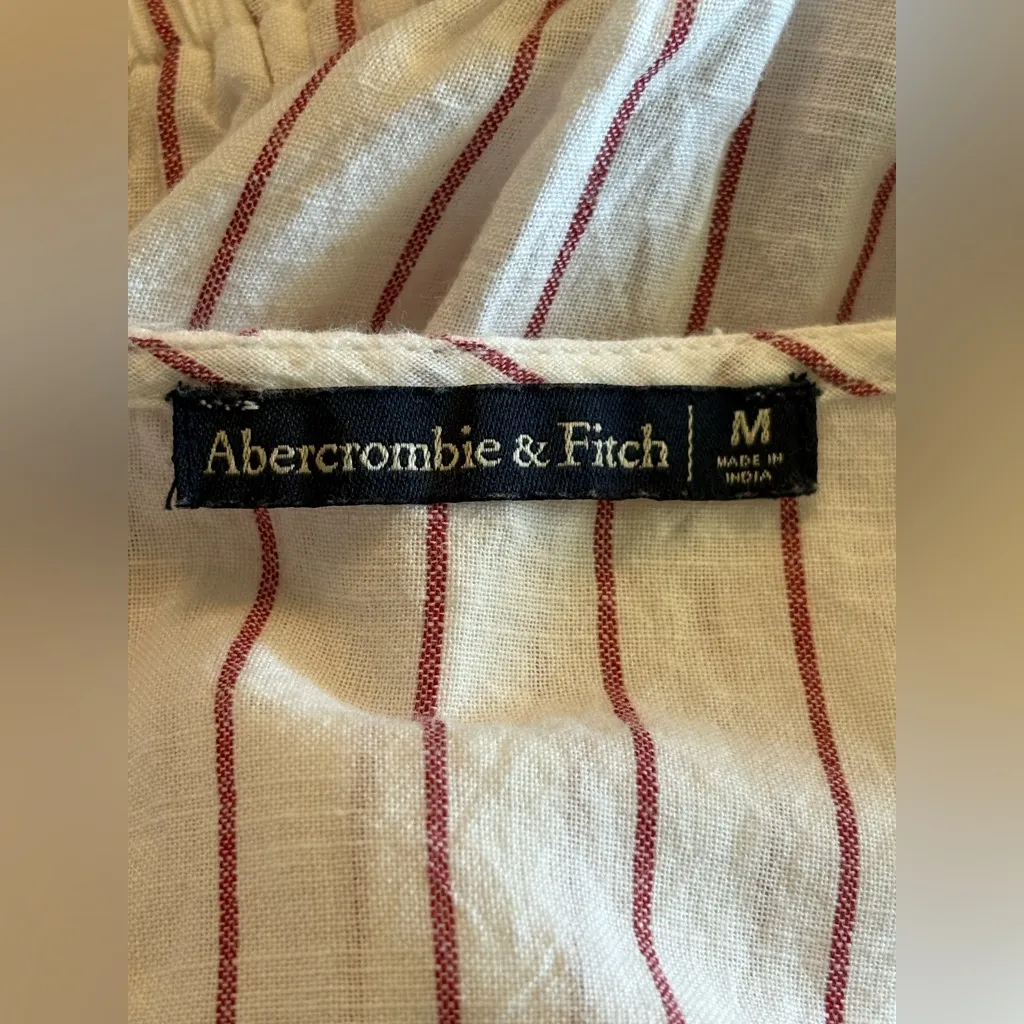 Abercrombie & Fitch striped tie front romper -size M - Image 4