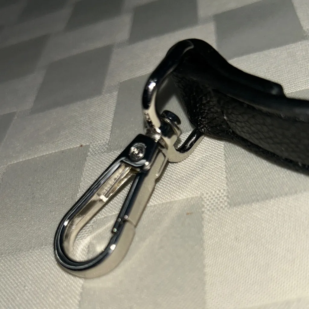 Source Unknown Black Replacement Strap with Silver Hardware - Image 3