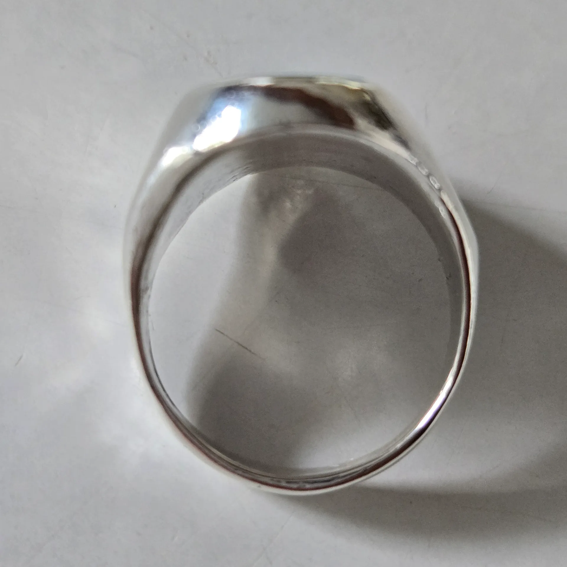 Turquoise and Silver Ring Blue - Image 7