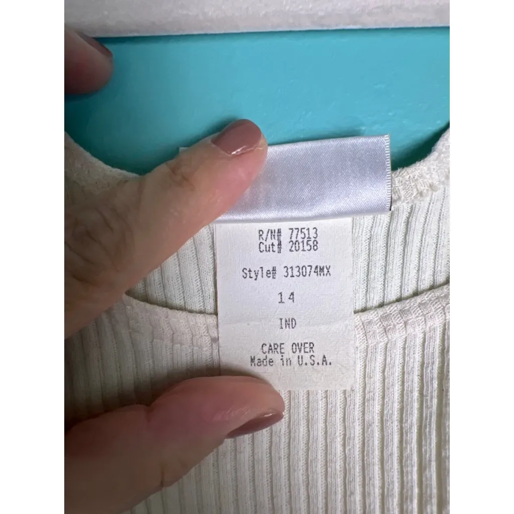 Vintage 80s/90s Nina Piccalino Plaid Prairie Dress – Cottagecore Made in USA Blue Size 12 - Image 3