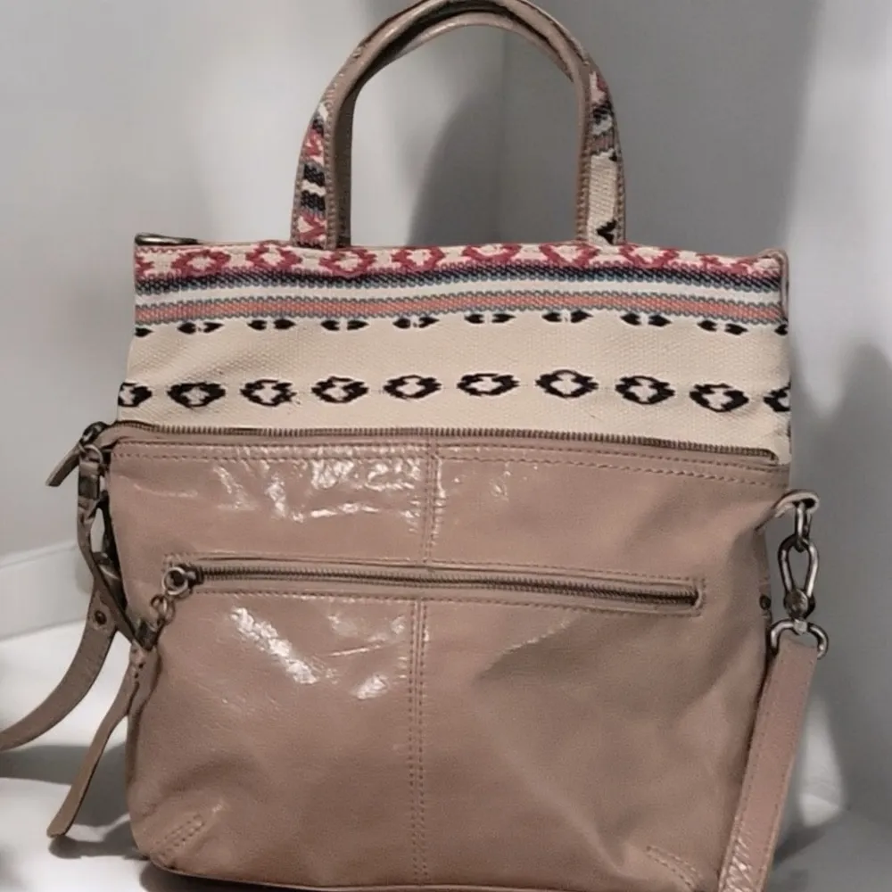 The Sak Breg Beige 2 way Tribal Print Fold Over Crossbody - Image 5