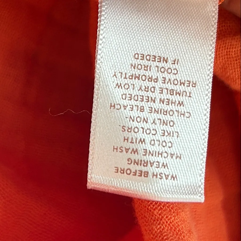 LC Lauren Conrad Vibrant Orange Blouse - Image 10