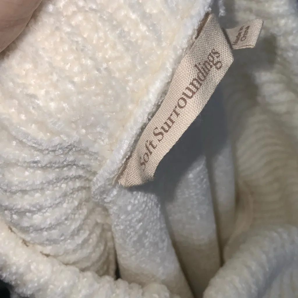 Soft Surroundings Soft Winds Chenille Tunic Cawl Neck Sweater Small - Image 6