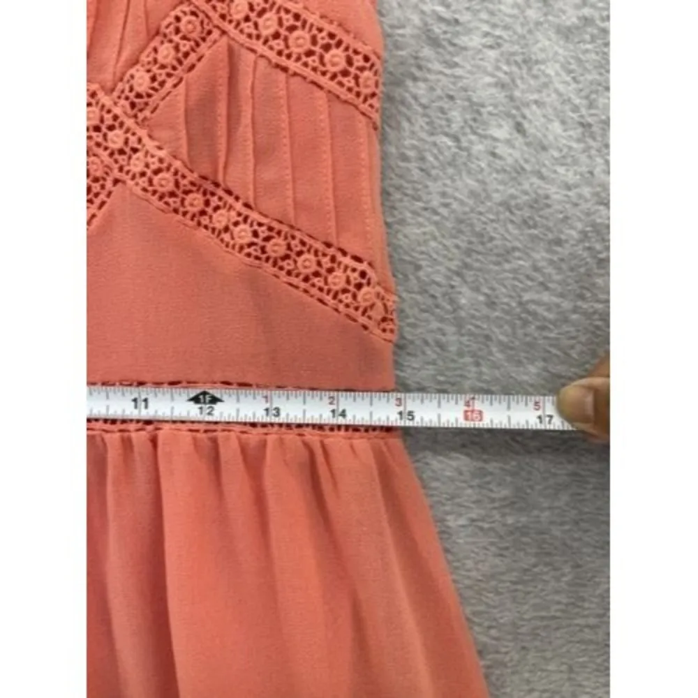 Billabong Designer's Closet Women's Dress Sleeveless Coral Size XS Trapeze - Image 6