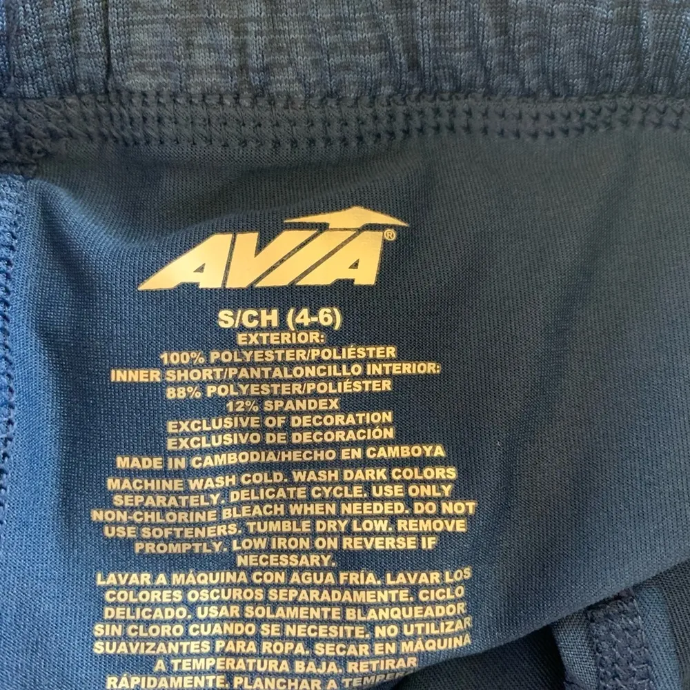 Athletic Shorts New Running Avia Womens Small Blue Performance - Image 10