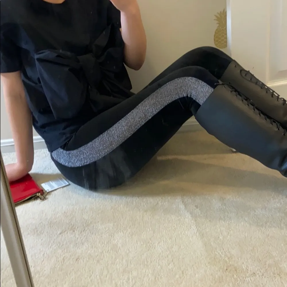 velvety leggings. Xs - Image 4