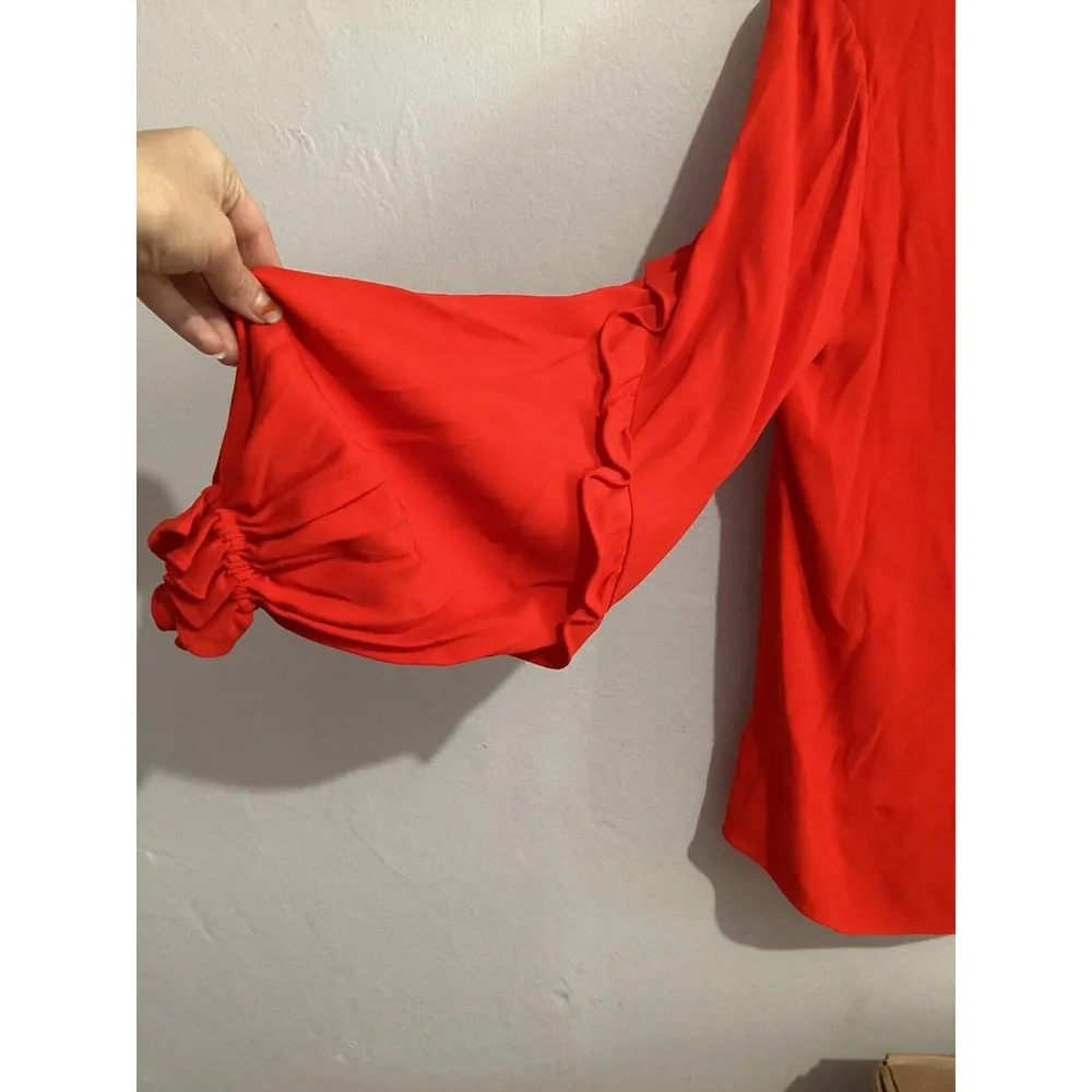 Alexis Brannon Scoop Neck Long Sleeve Top With Ruffle Frills - Image 6