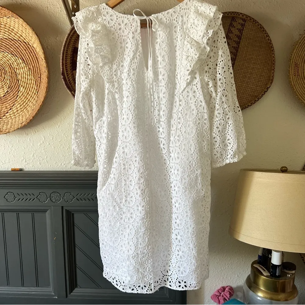 LILLY PULITZER Primm (sand dollar) Eyelet Dress in Resort white large - Image 4