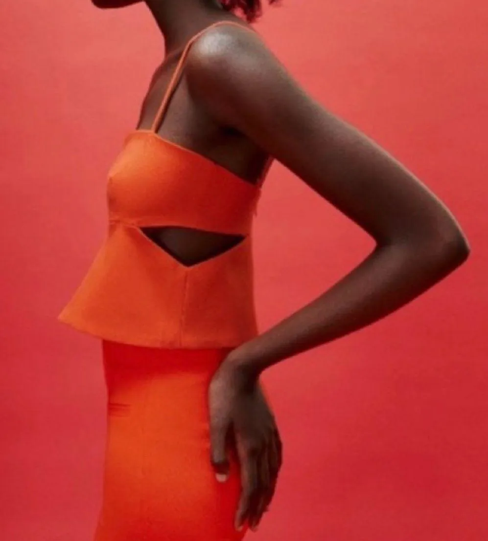 ZARA Crop Top With Cut Out - Image 2