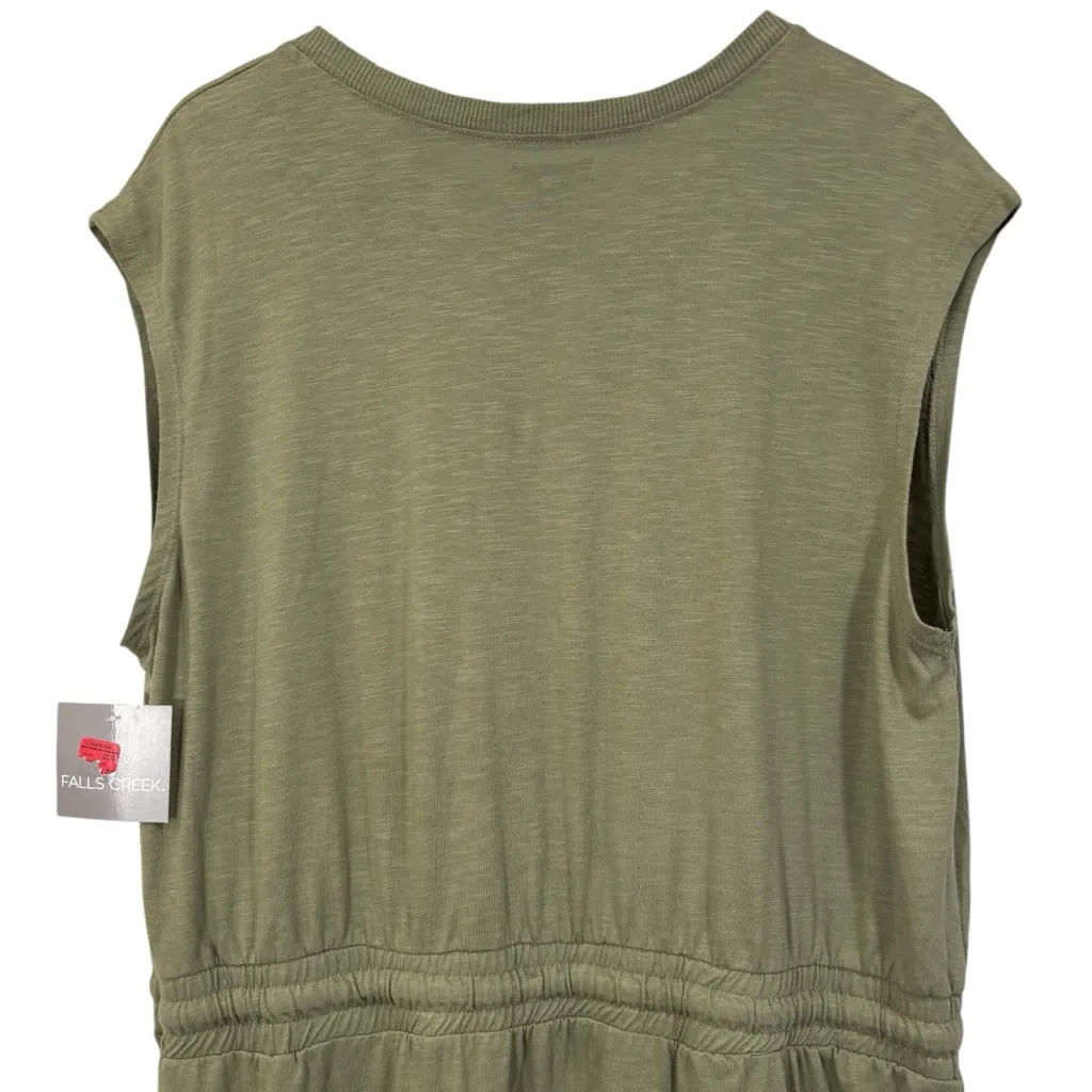 Falls Creek Sage Green Midi Cap Sleeveless Casual Dress Women's Size 2X NWT - Image 8