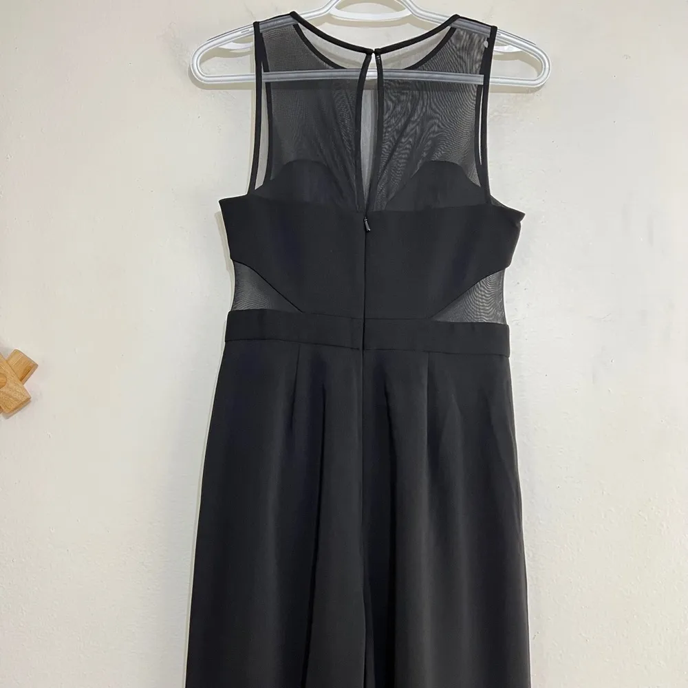 Jay Godfrey Sheer Panel Crepe Jumpsuit - Image 7