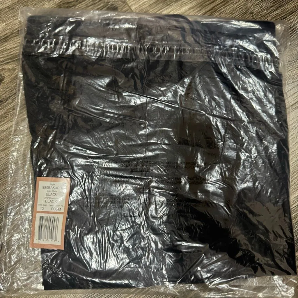 New Croft & Barrow Straight Mid Rise Comfort Waist Stretch Pants Black Size 12 - Image 4