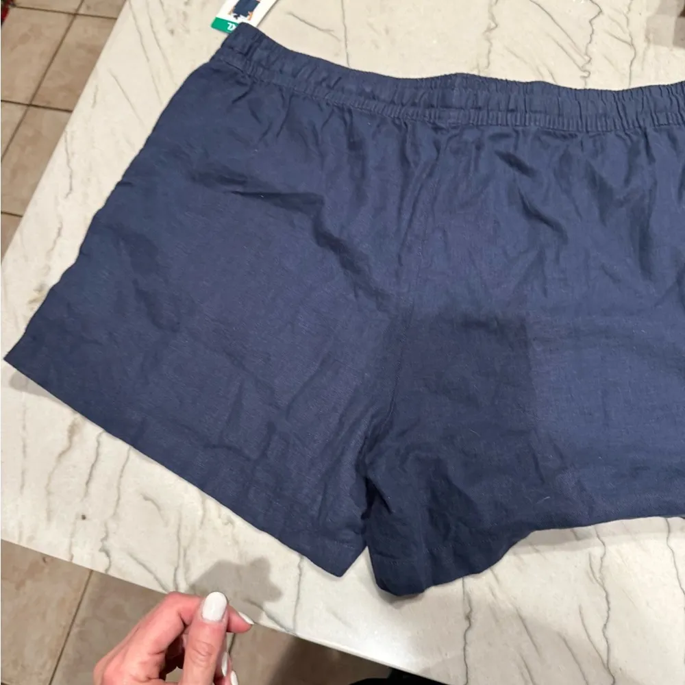 Nautica Women's Linen Blend Pull-On Short (X-Large, Navy Seas) - Image 12
