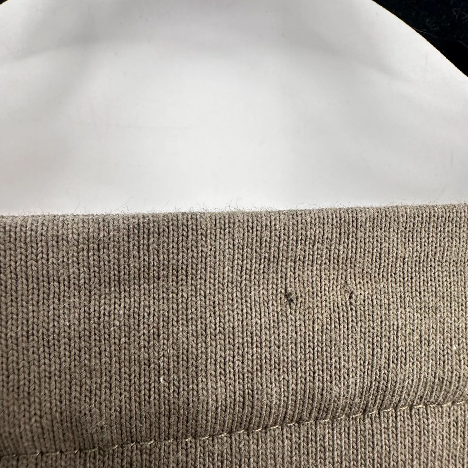 Lands End Women Olive Green Lace Up Long Sleeve Cotton Tunic Top Size Large - Image 4