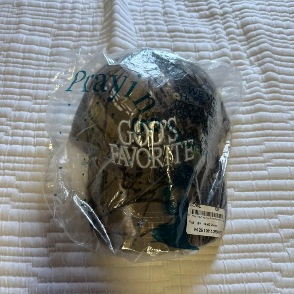 PRAYING SSENSE Exclusive Khaki 'God's Favorite' Real Tree Cap Green - Image 4