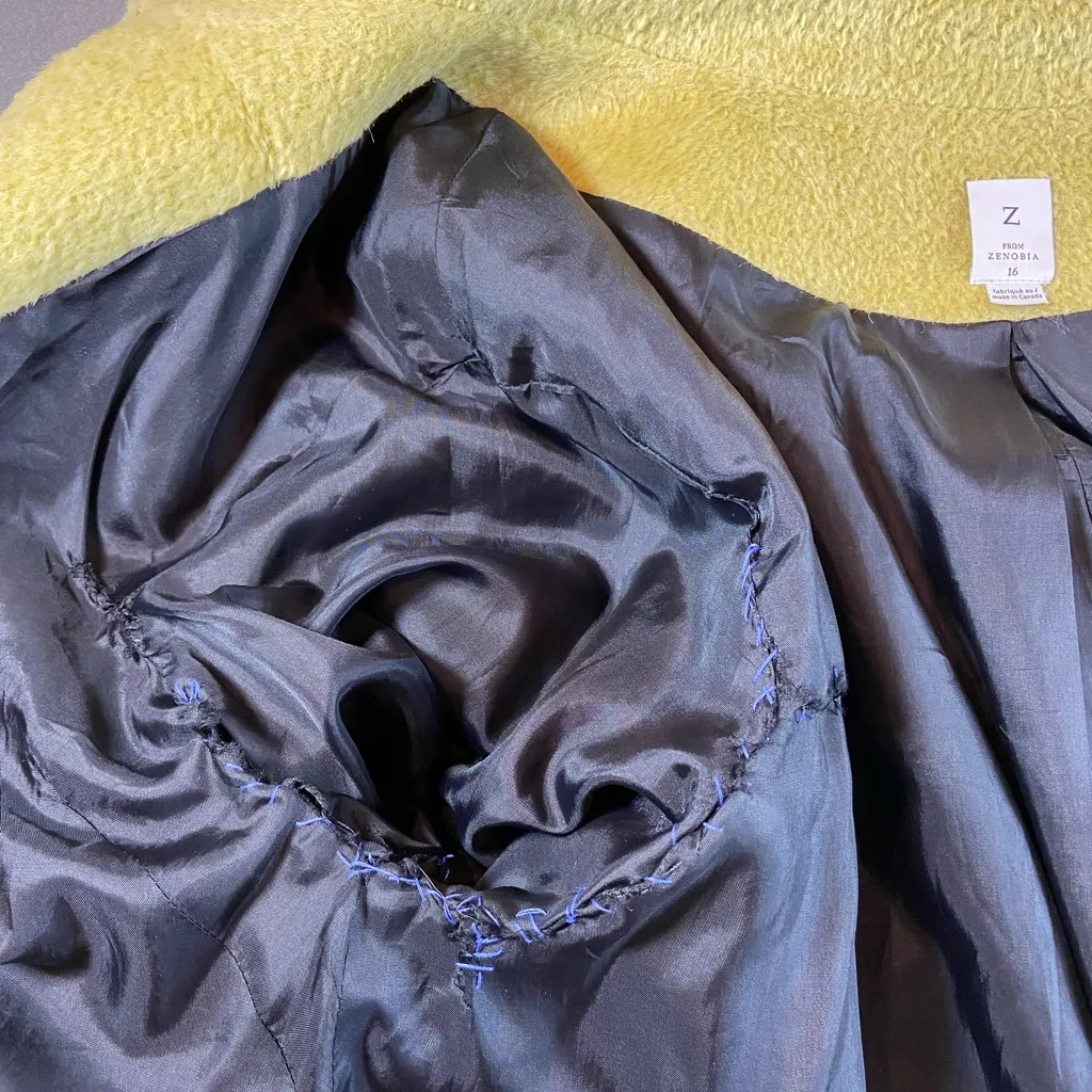 Z from Zenobia Vintage Wool Jacket Shawl Collar Size 16w‎ - Image 11