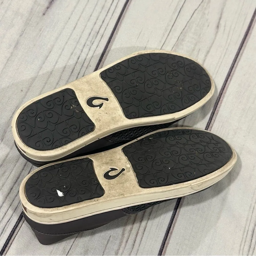 OLUKAI Pehuea Comfort Shoes Women Sz 7 Pavement Grey Mesh Sneakers 20271 - Image 5