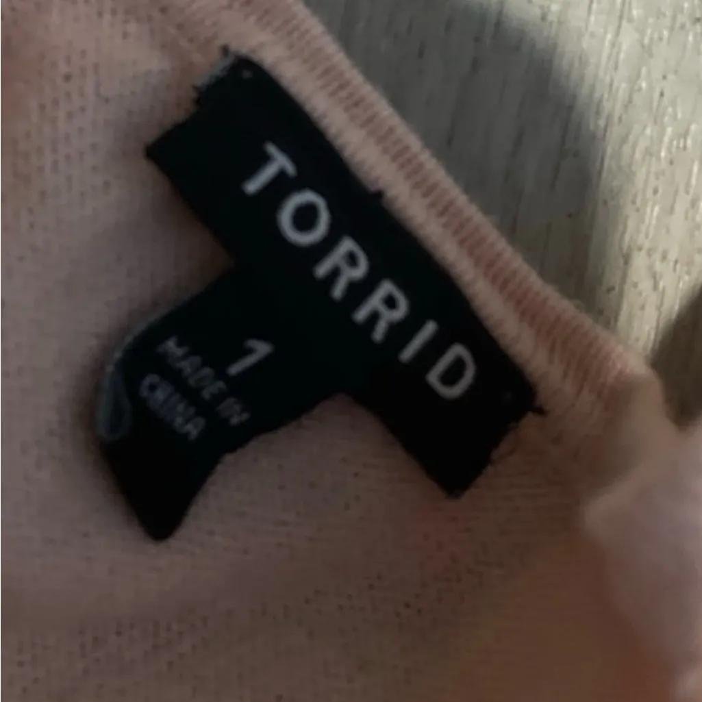 Torrid  Blush Pink Knit Cardigan - Image 2