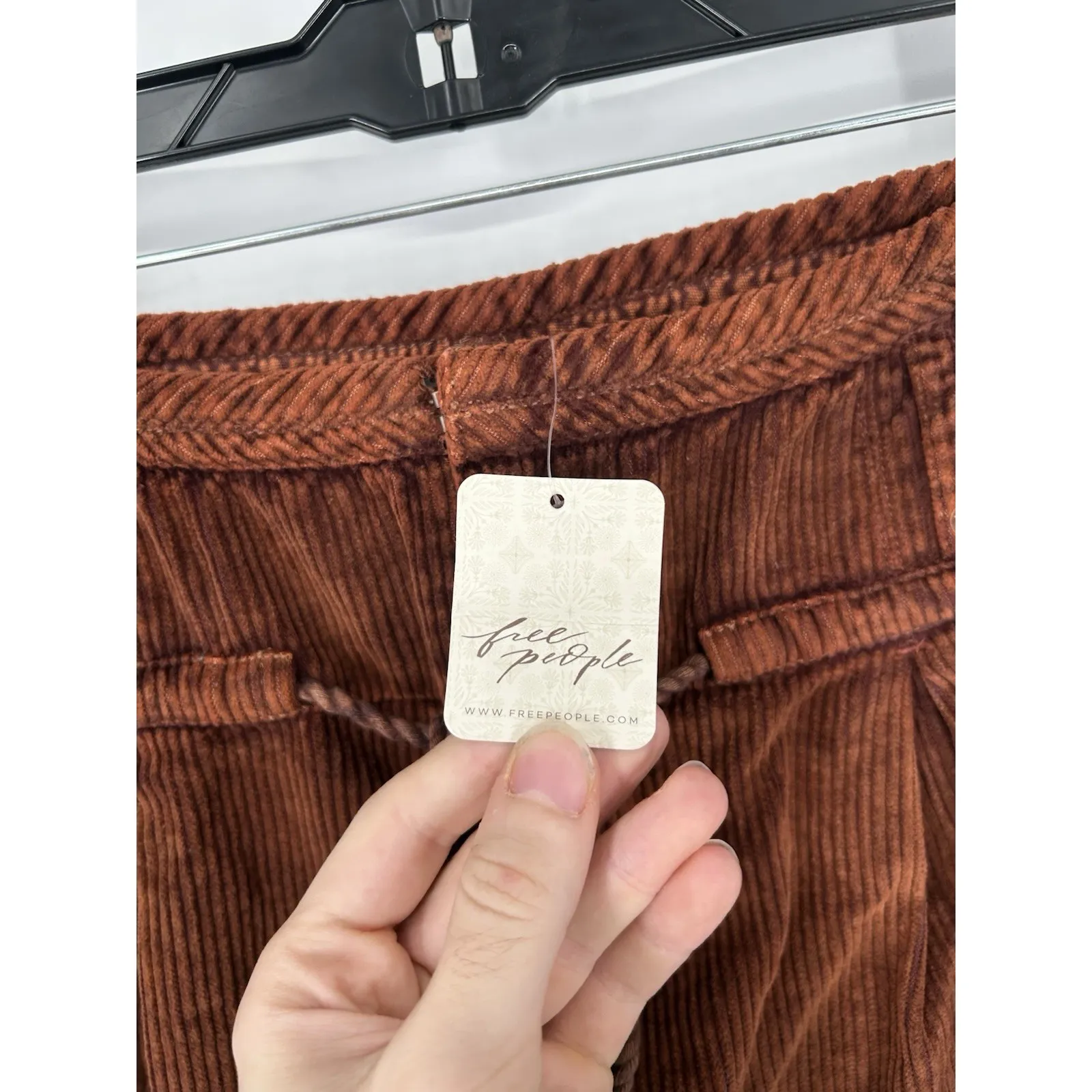 Free People Silver Springs Cord Mini Skirt Corduroy We The Free Brown Size 30 - Image 7