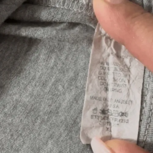 American Rebel Grey Skull Feather Crop Tank Top XL Made USA - Image 4