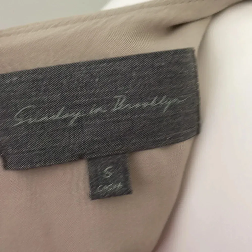 ANTHROPOLOGIE Sunday in Brooklyn Gold Stripe Fringe Top - Image 7