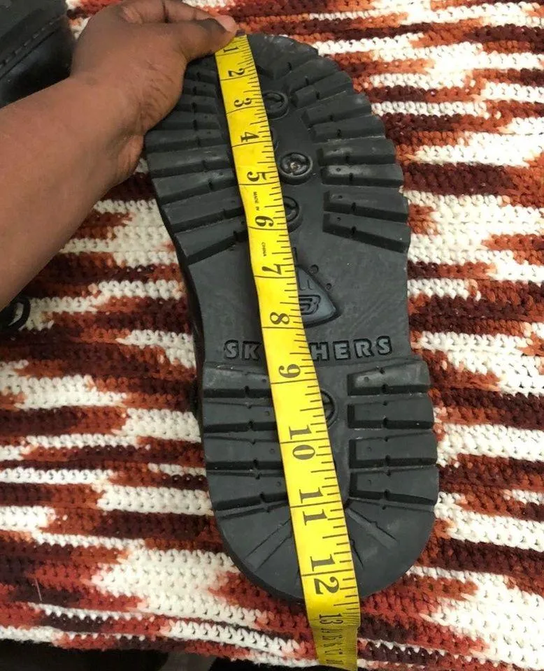 Vintage Y2K Black Lug Sole Skechers chunky platform oxfords boots loafers shoes #gothic #grunge #streetwear Men 10.5/Women 12.5 - Image 5