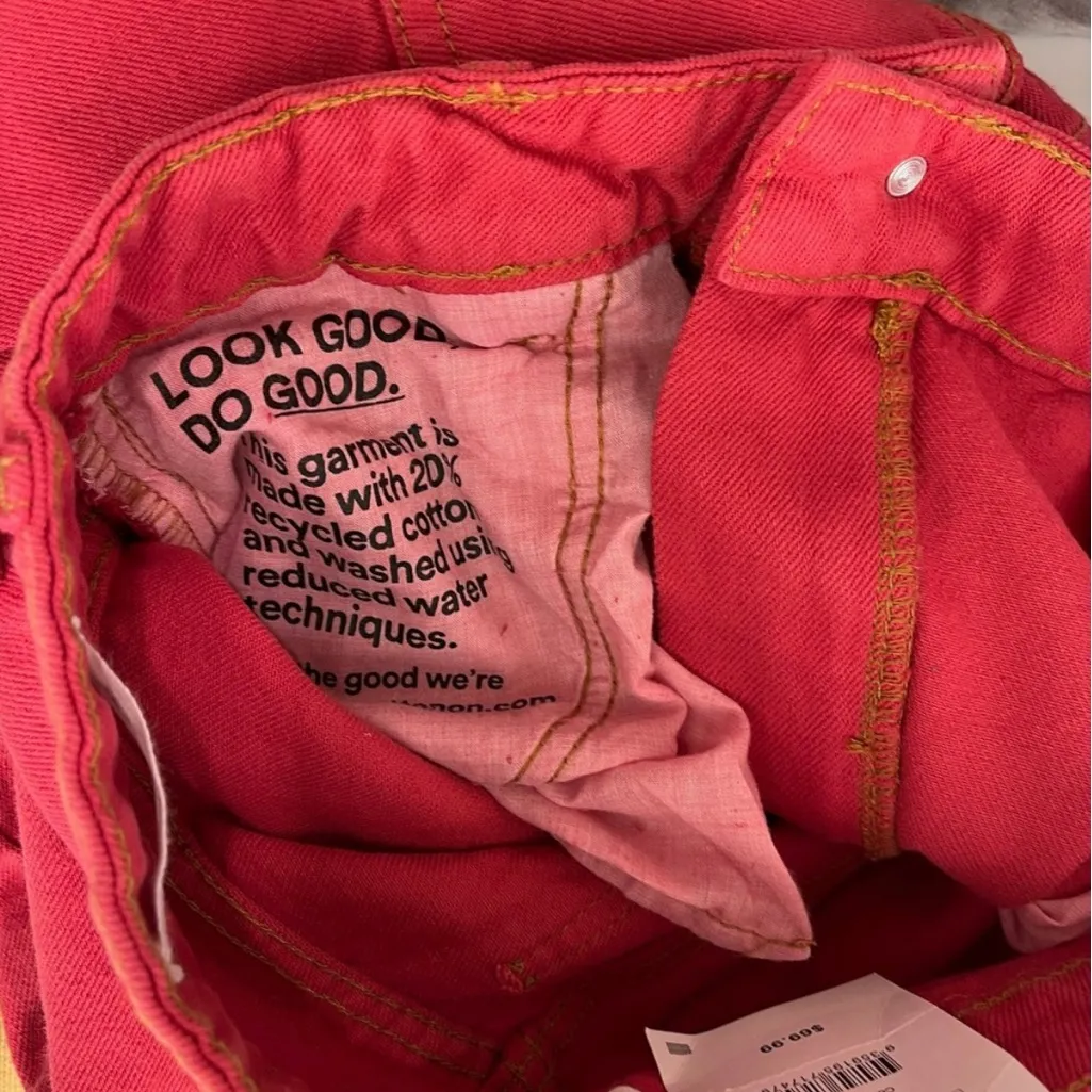 Cotton On Red Boyfriend Jeans - Image 2