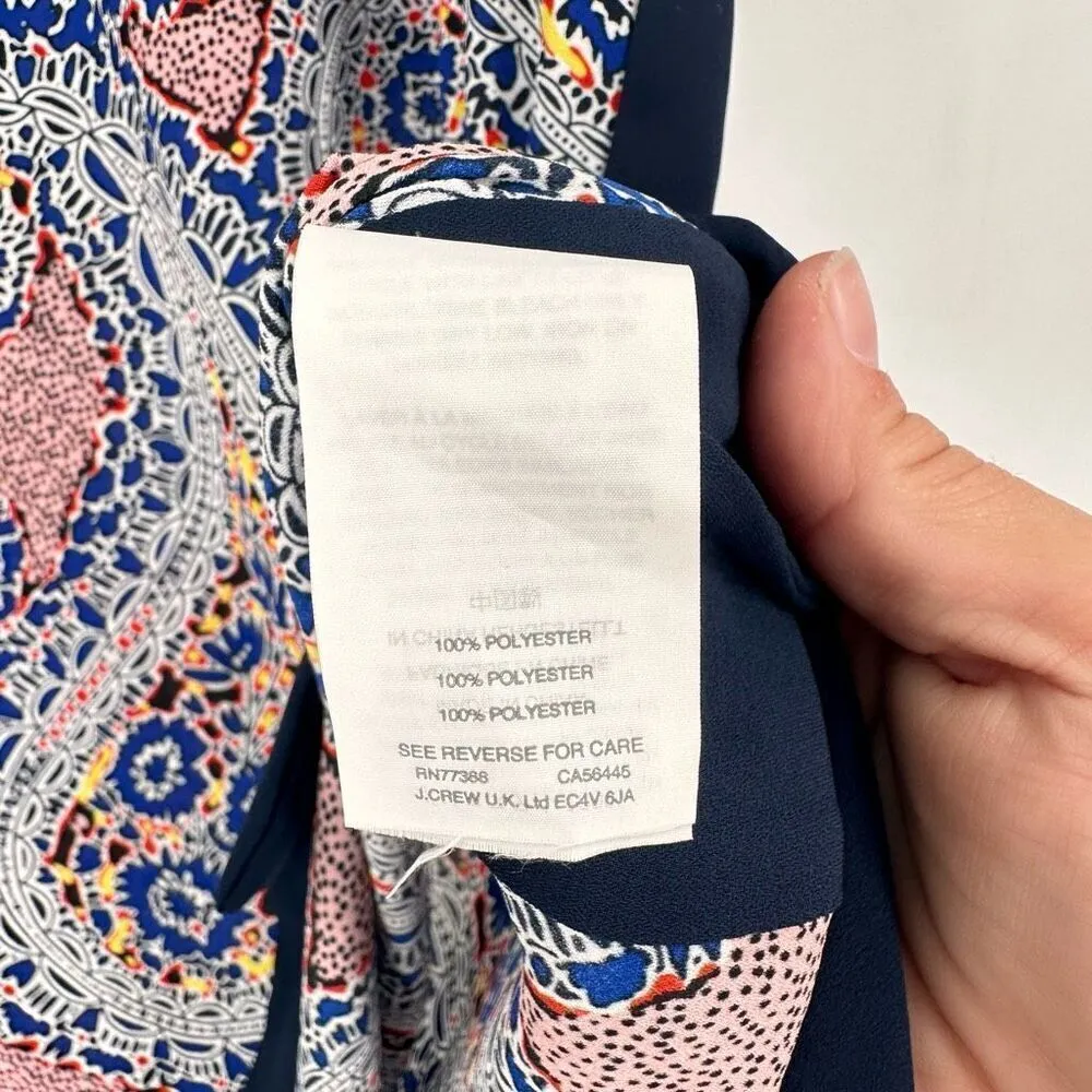 J. Crew Women's Colorblock Paisley Tunic Top‎ Swim Cover - Image 7