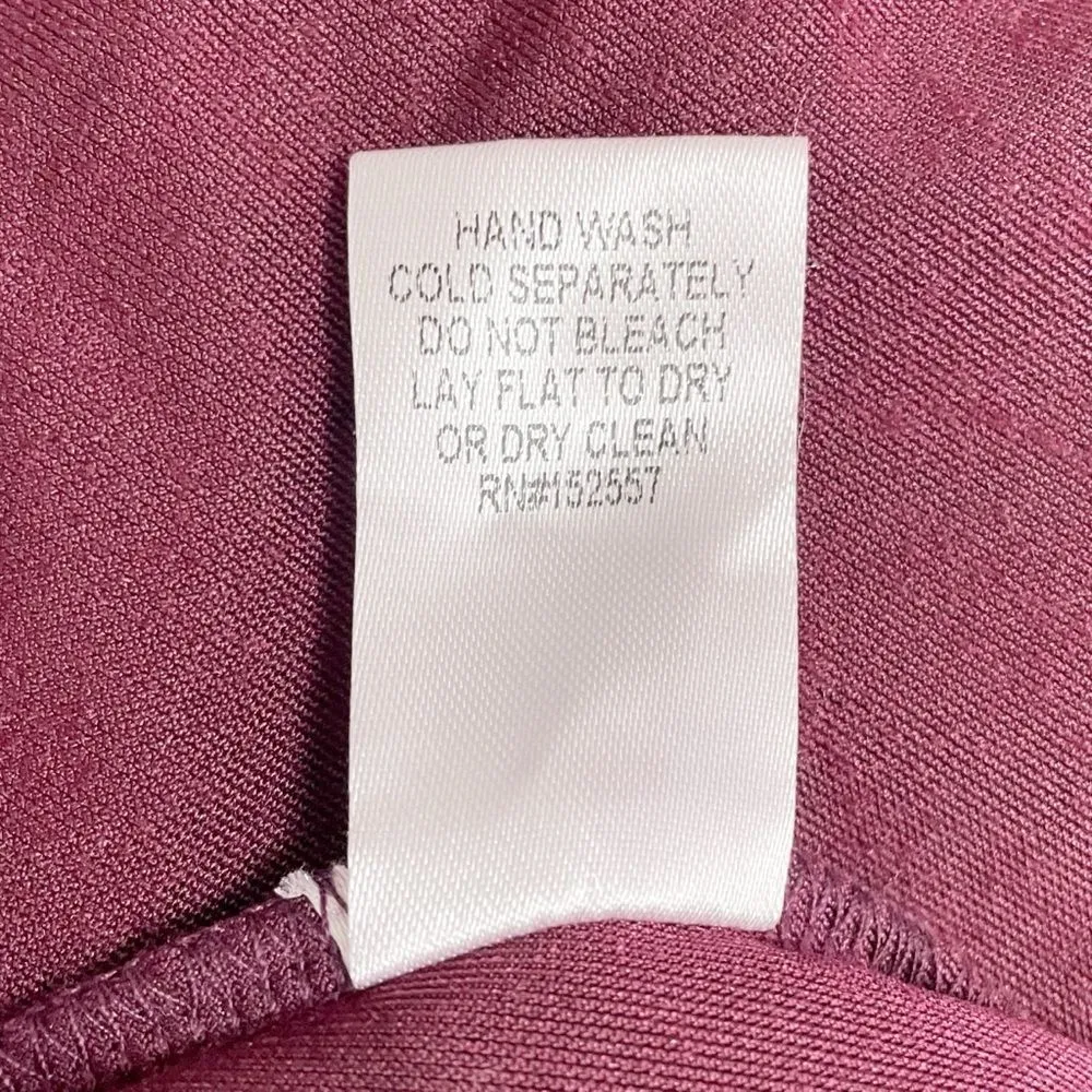 Lottie Velvet Maxi Dress Women's Size XXL Stretch Midi Maxi Burgundy Cranberry Red - Image 13