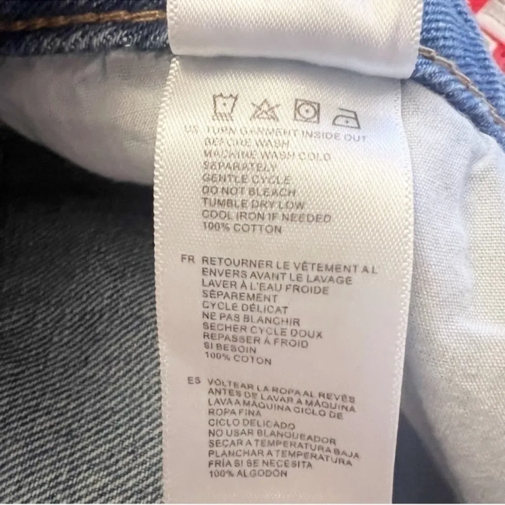 Stella Mid-rise Jeans Light Blue Tapered Button Fly Size 29 NEW - Image 10