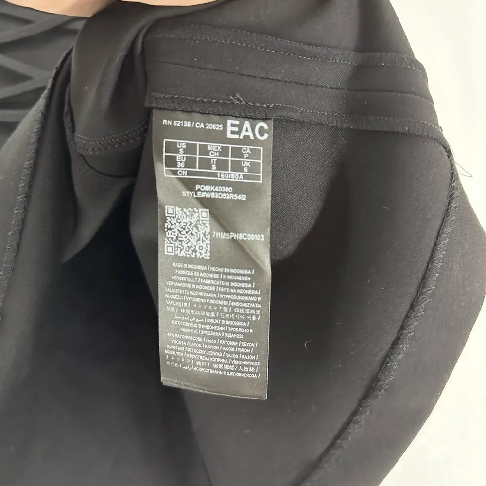 Guess Mini Skirt Lace Up Front Skater S Black - Image 8