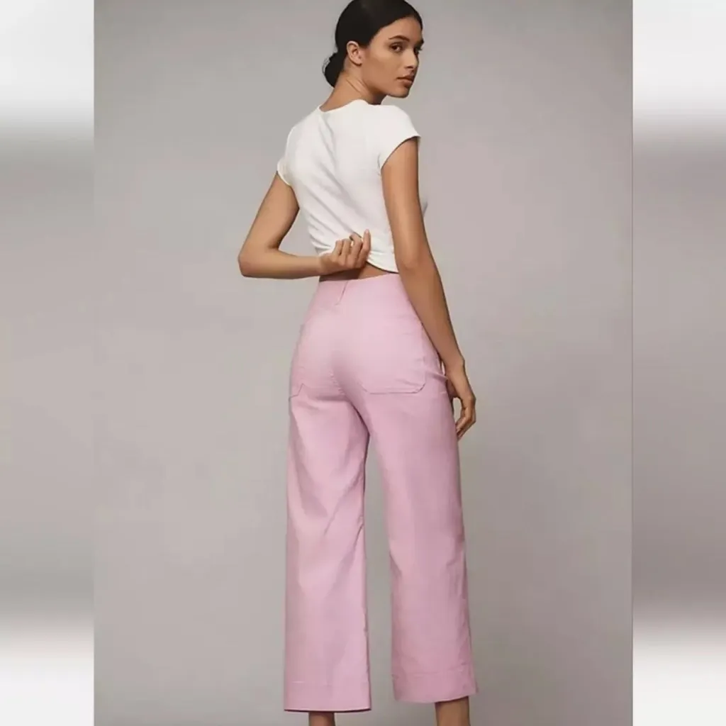 Anthropologie The Colette Cropped Wide-Leg Pants by Maeve - Image 2