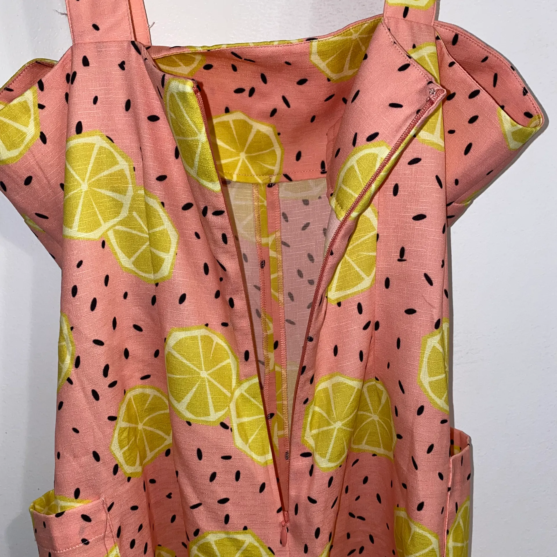 NWT $148  Hutch Pink Lemon Short Overalls S - Image 9