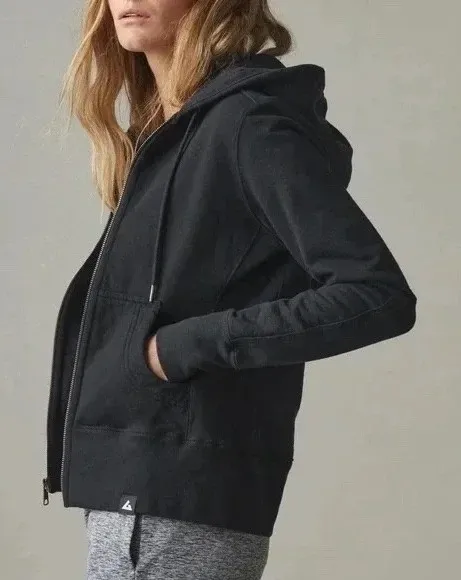 American Giant Sportswear Company Women's Black Cotton Full Zip Hoodie Size L Size L - Image 1