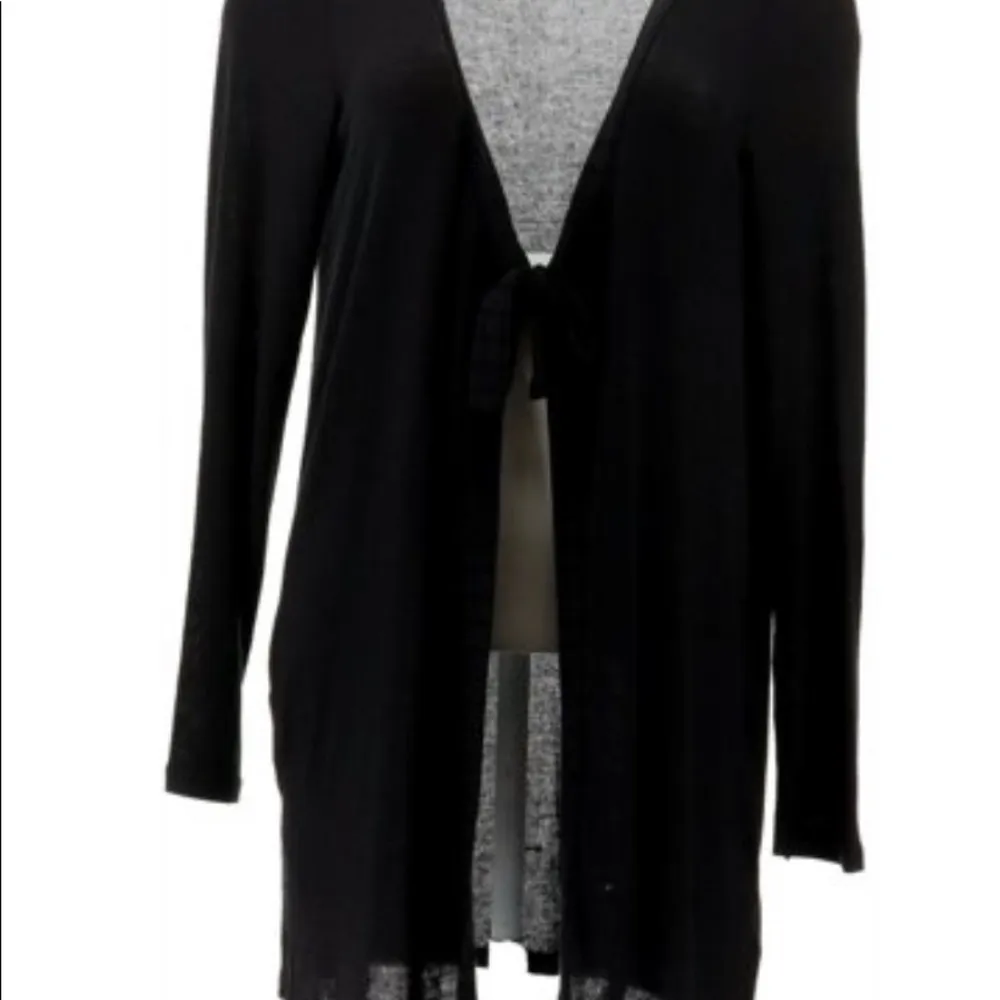 AnyBody hacci tie front cardigan Black Size M - Image 5