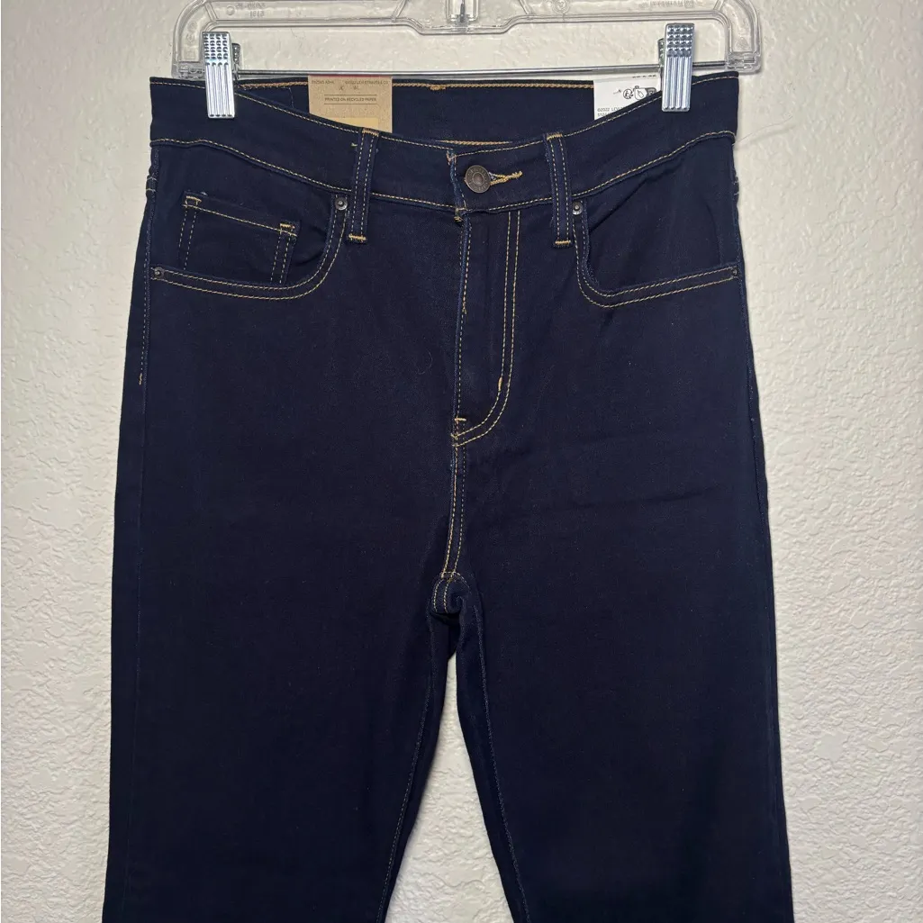 Levi's 725 High Rise Bootcut Dark Blue Jeans NWT - Image 4