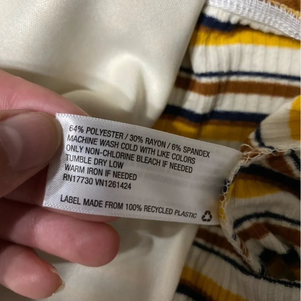 Wild Fable Stripped Yellow Jumpsuit Size XS - Image 6