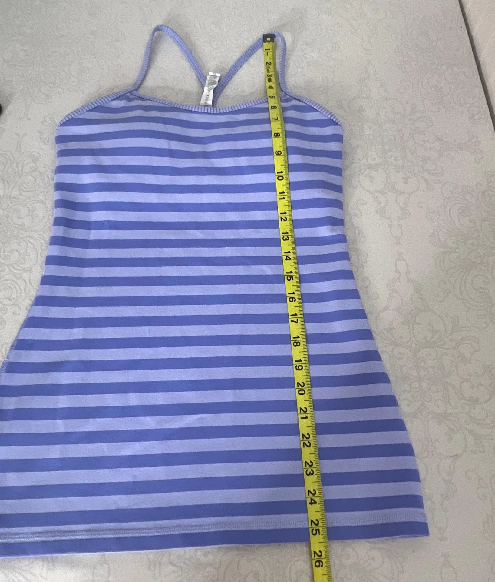 Power Y Tank  Luon Apex Stripe Lavender Dusk Hyper Stripe Size 6 - Image 11