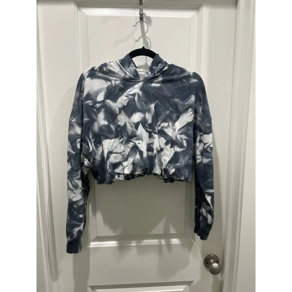 Lululemon LA All Yours Bubble Hem Hoodie in Deep Coal Wave Wash Sz 4 / 6 - Image 4