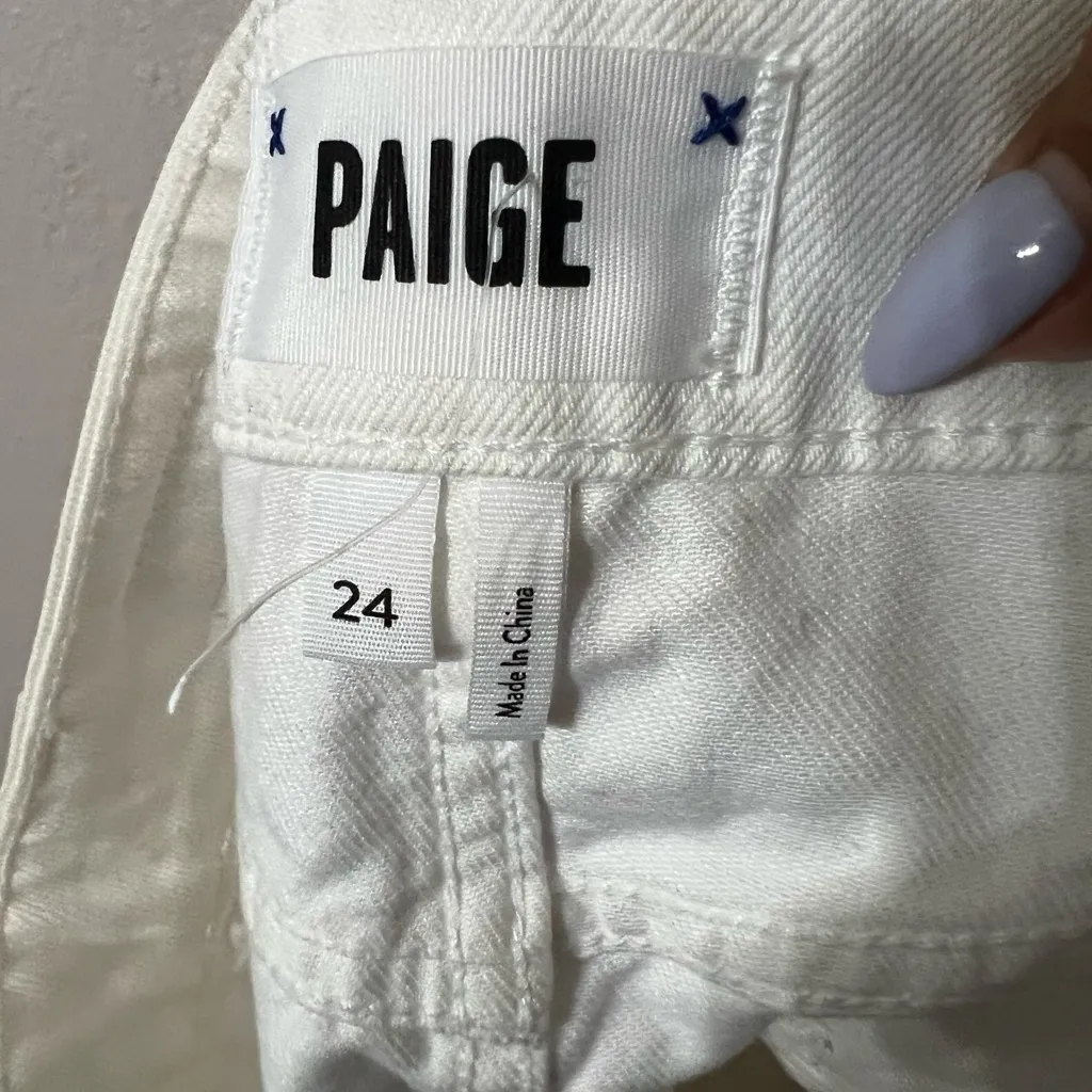 NWOT Paige Aideen Denim Mini Skirt Size 24 - Image 8