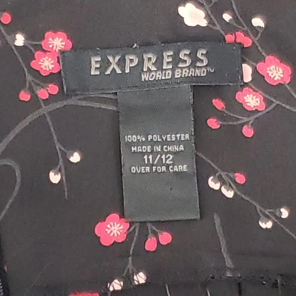 Vintage Express Womens Floral Strapless Midi Length Dress 11/12 - Image 4