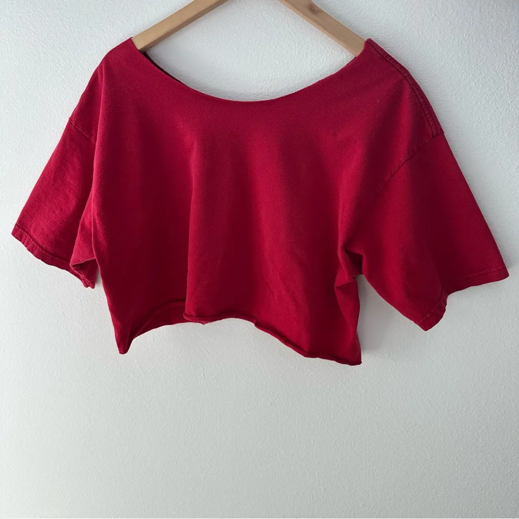 Vans off-the-shoulder cropped tee - Image 4