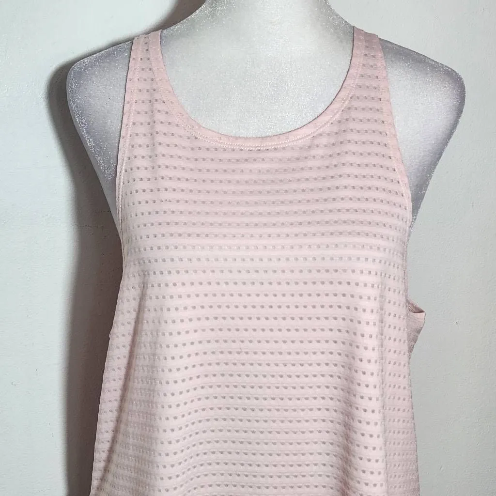 Apana Pink Tank Top Size Medium Pink Lightweight Workout Top - Image 3