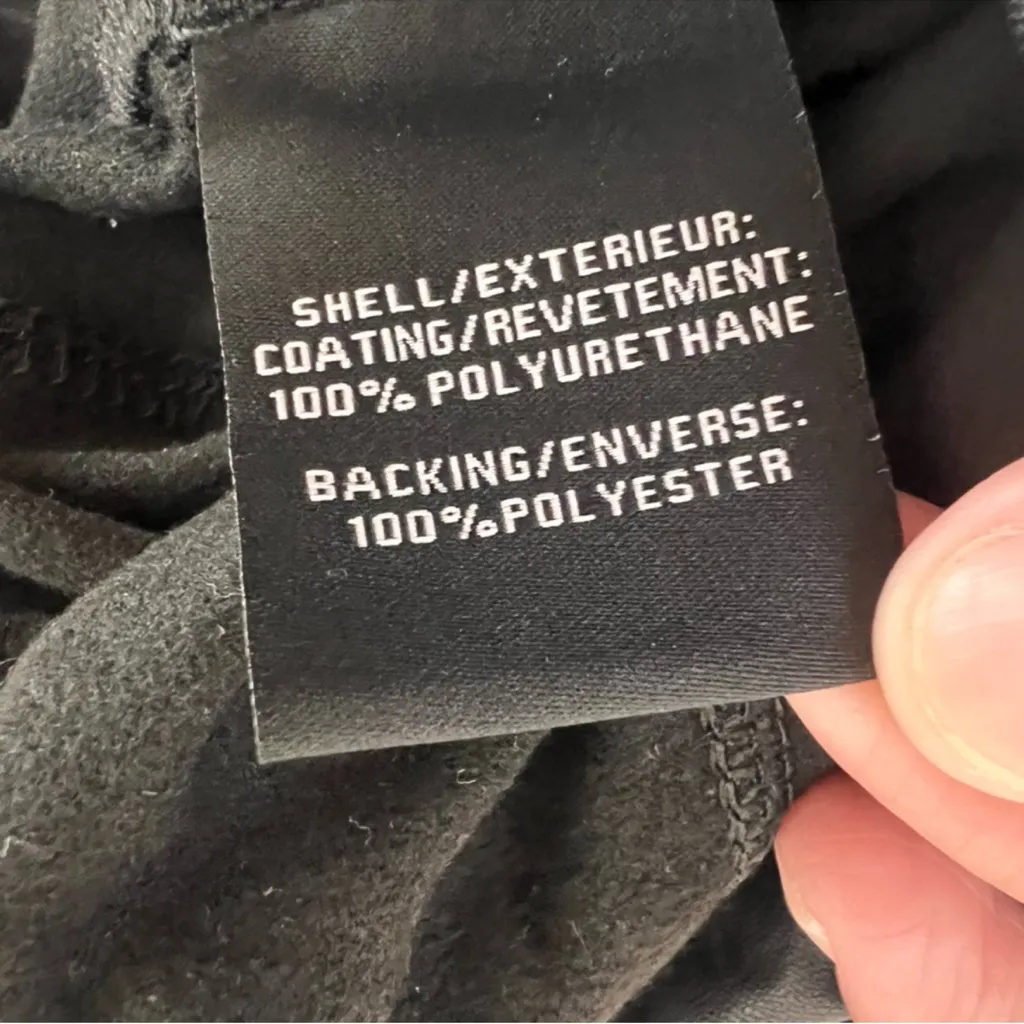 7 For All Kind High Waisted Faux Leather Moto Pants Size S - Image 10