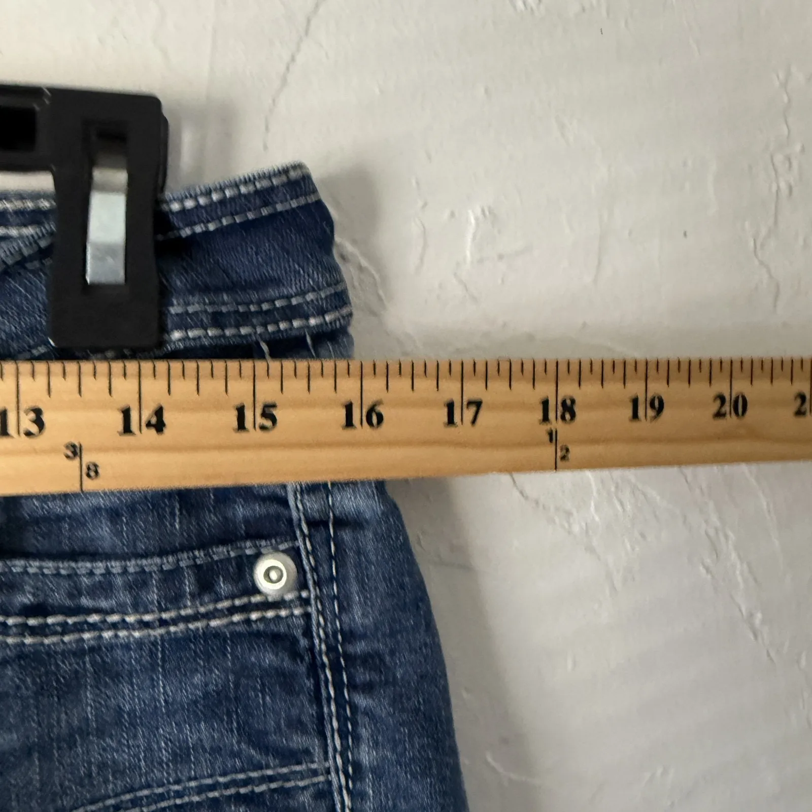 No Boundaries Y2k Shorts Junior's 9‎ Denim Cuffed Casual Jean Pockets Summer - Image 5