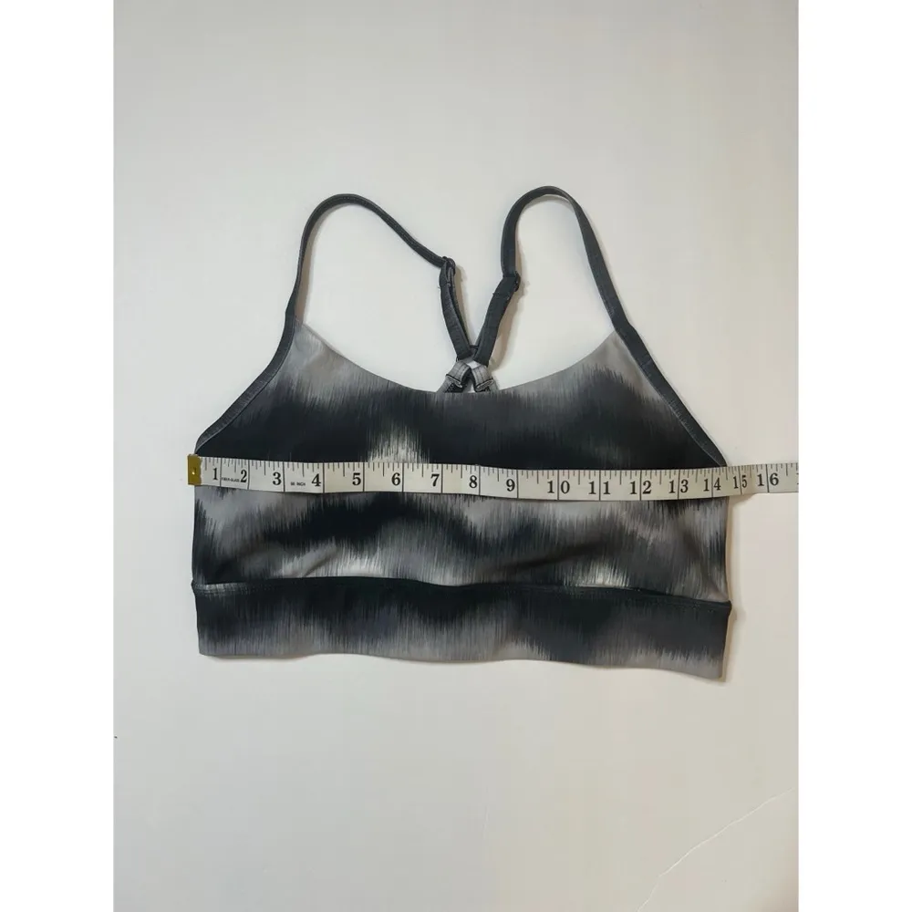 Marika Kailee Black White Watercolor Ikat Active Workout Sports Bra Sz L… Size L - Image 8