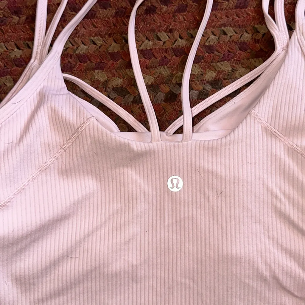 LULULEMON STRAWBERRY MILKSHAKE STRAPPY ALIGN RIBBED TANK TOP - Image 4