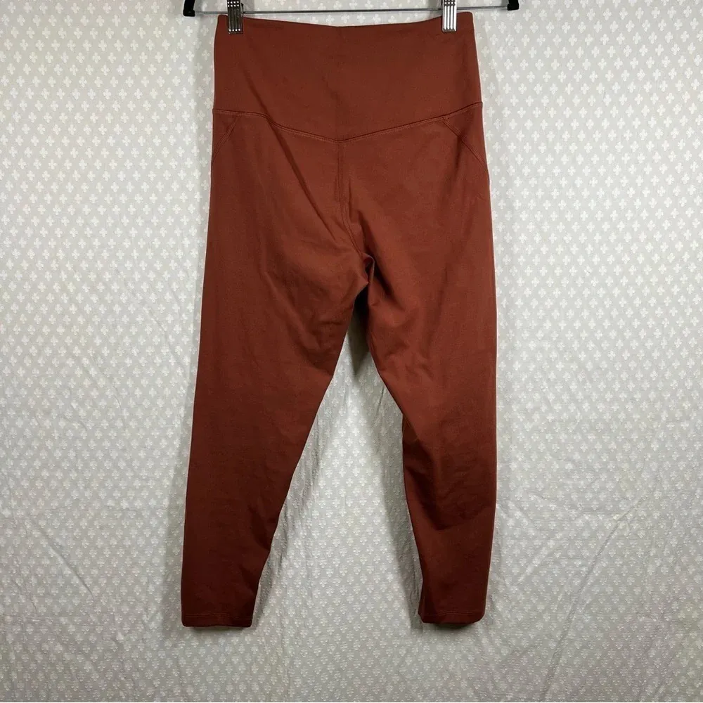 Girlfriend‎ Collective Burnt Orange High Rise Leggings - Image 4