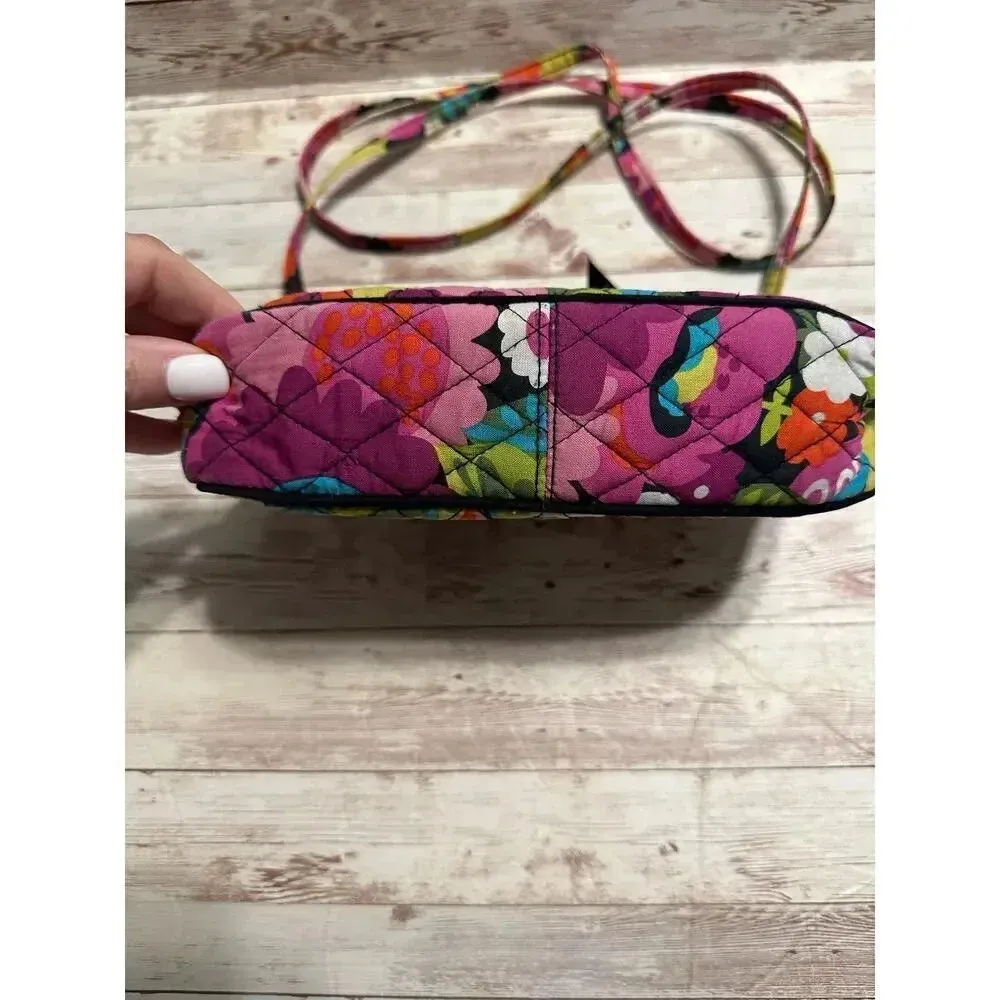 Vera Bradley Va Va voom Crossbody Retired Bag Purse Quilted Purple Shoulder - Image 6