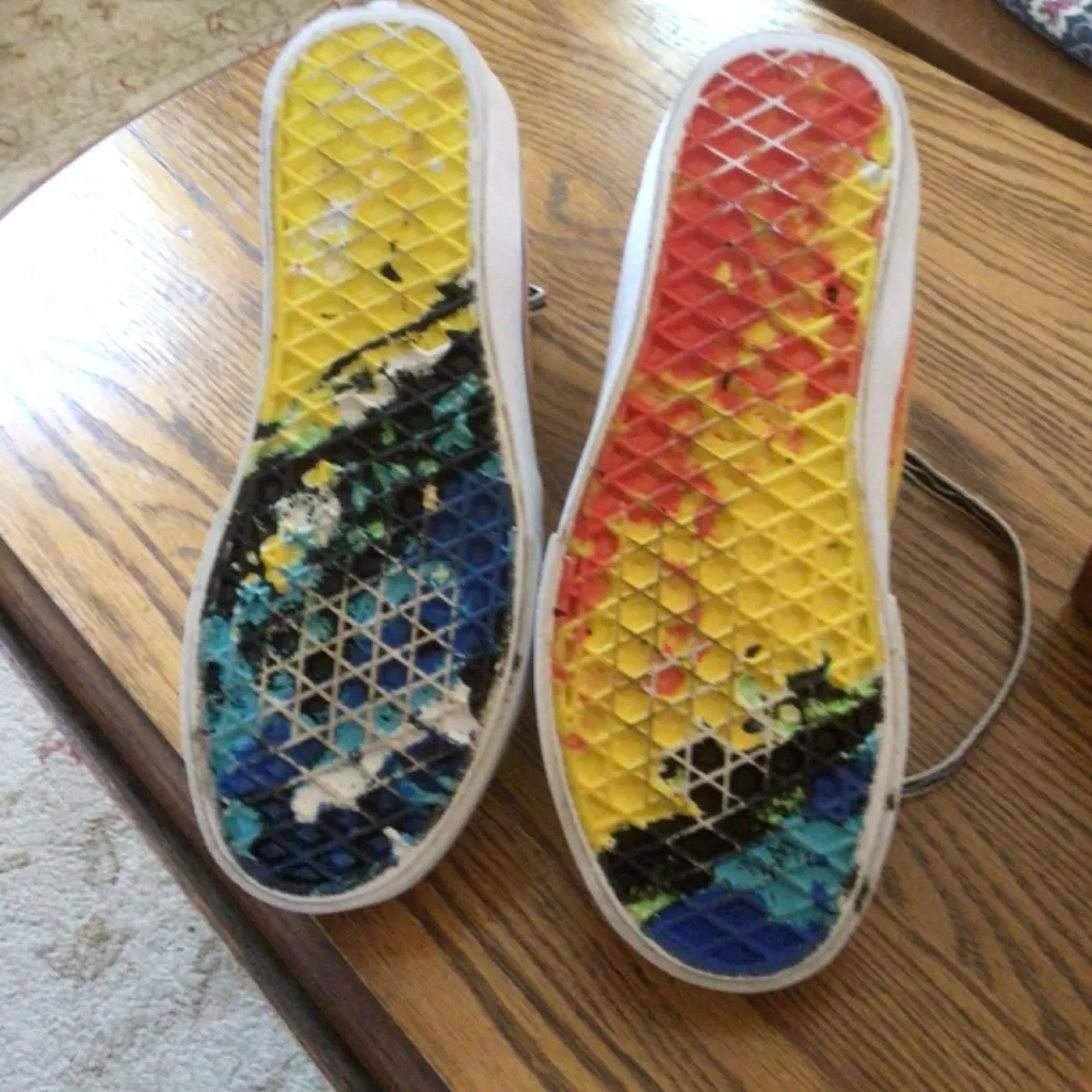 Vans Off the Wall X Crayola  SK-8 Hi Mashup Melt sz Womens 5.5 - Image 7